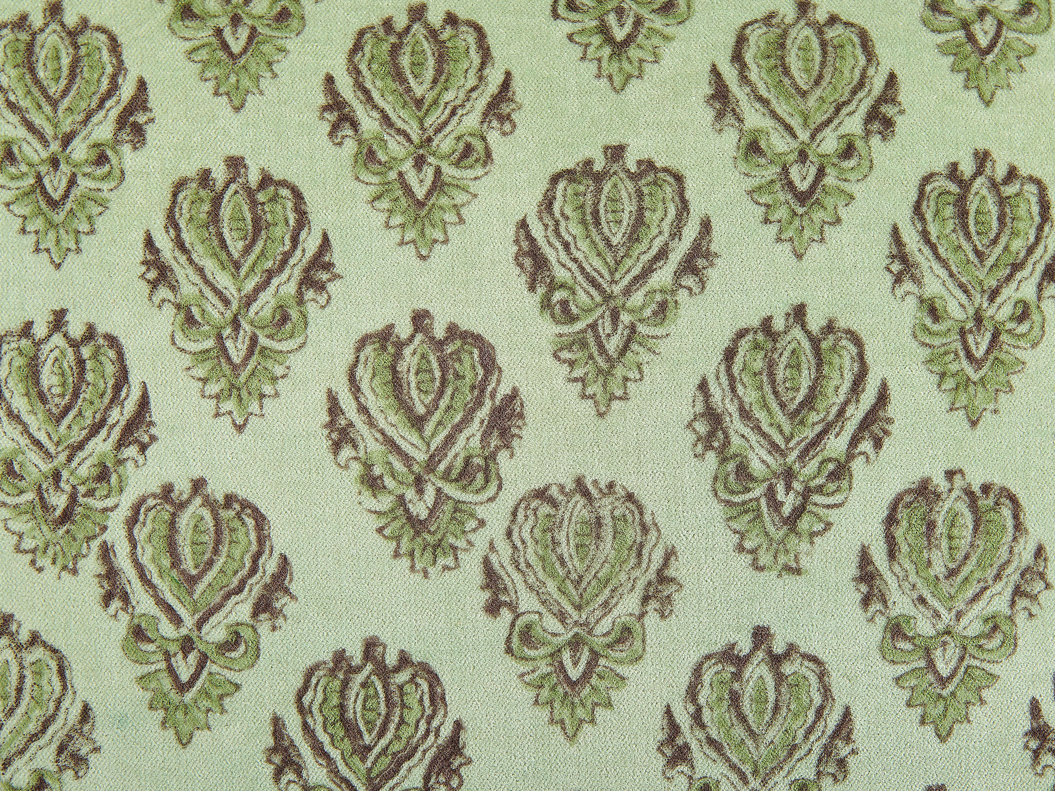 Set van 2 sierkussens RUNGIA Fluweel 45 x 45 cm Groen bloempatroon