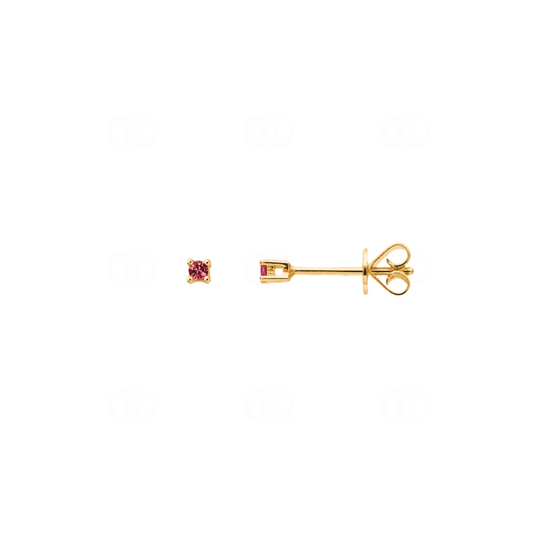 Ohrstecker 750/18 K Gelbgold mit Rubinen