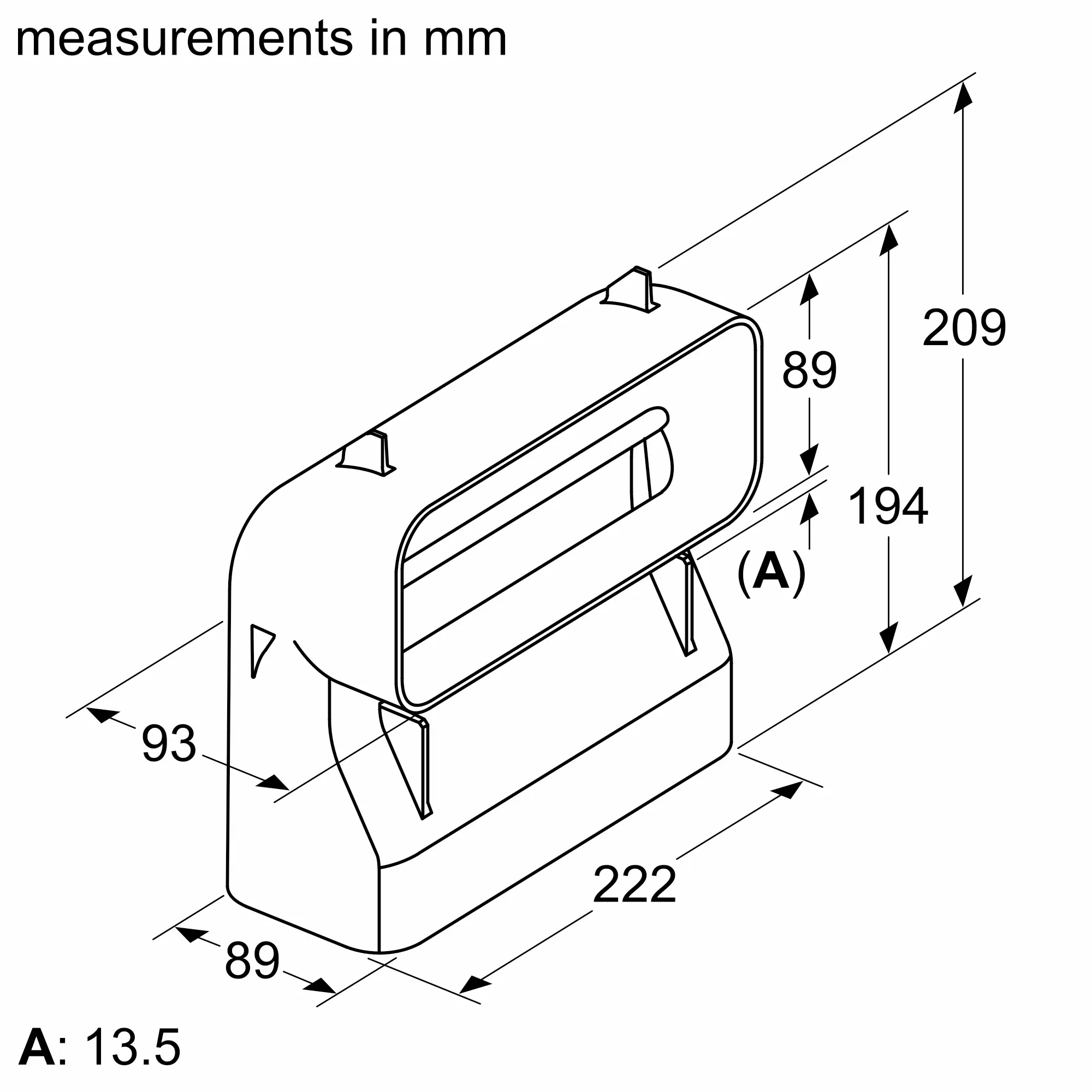 Vlakke buis 90 ° verticaal S HEZ9VDSB4 • 17006153