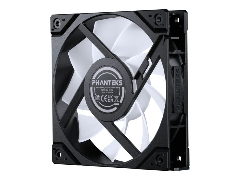 Phanteks PC-Lüfter M25G2-120 Schwarz 120-mm-Lüfter mit PWM und D-RGB-Beleuchtung