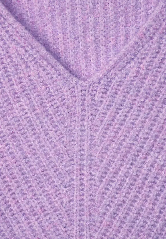 Pullover im Grobstrick - soft pure lilac melange