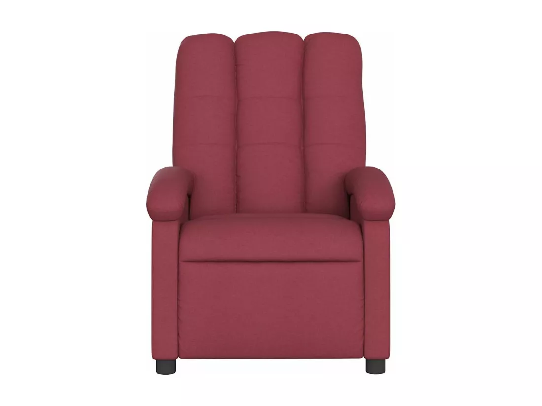 Fauteuil de massage inclinable Rouge bordeaux Tissu