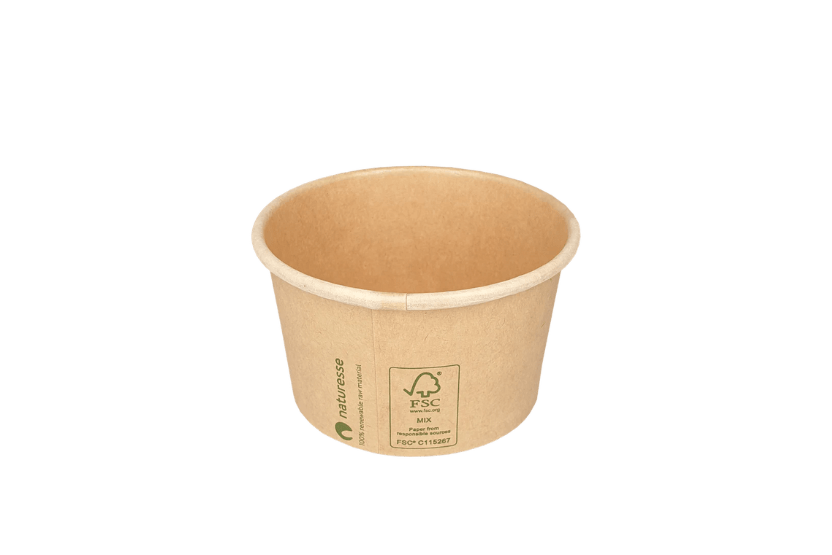 Bakje 90cc Ø75mm 3oz karton kraft BIO