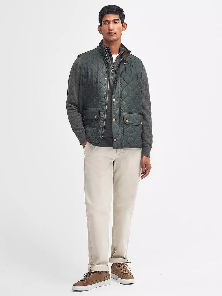 BARBOUR Steppgilet LOWERDALE olive