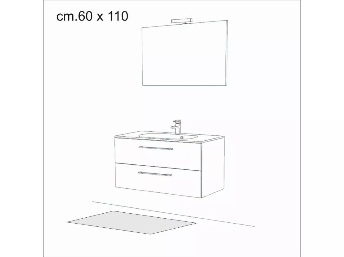 Tapis de bain / tapis de chevet HISA BROWN SERIES 13