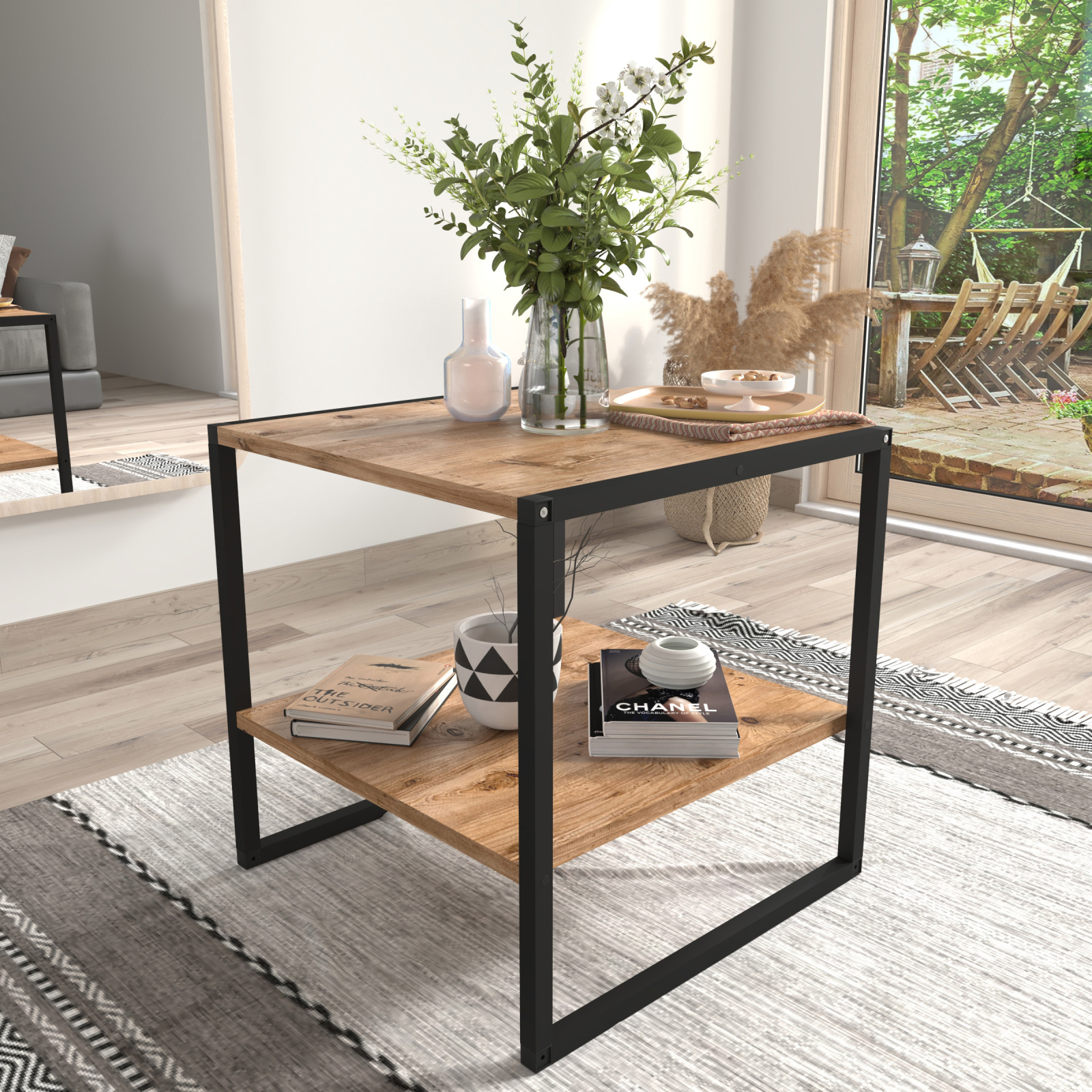 Couchtisch INSASI M - Honig Eiche - 50 cm