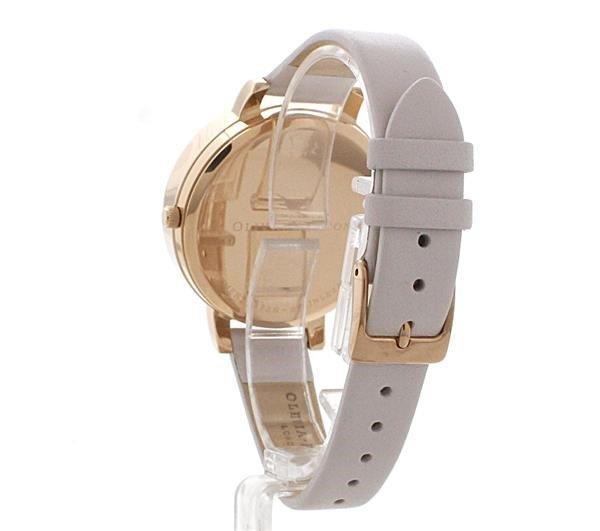 Olivia Burton Pink Dials Stainless Steel Fashion Analogue Quartz Watch