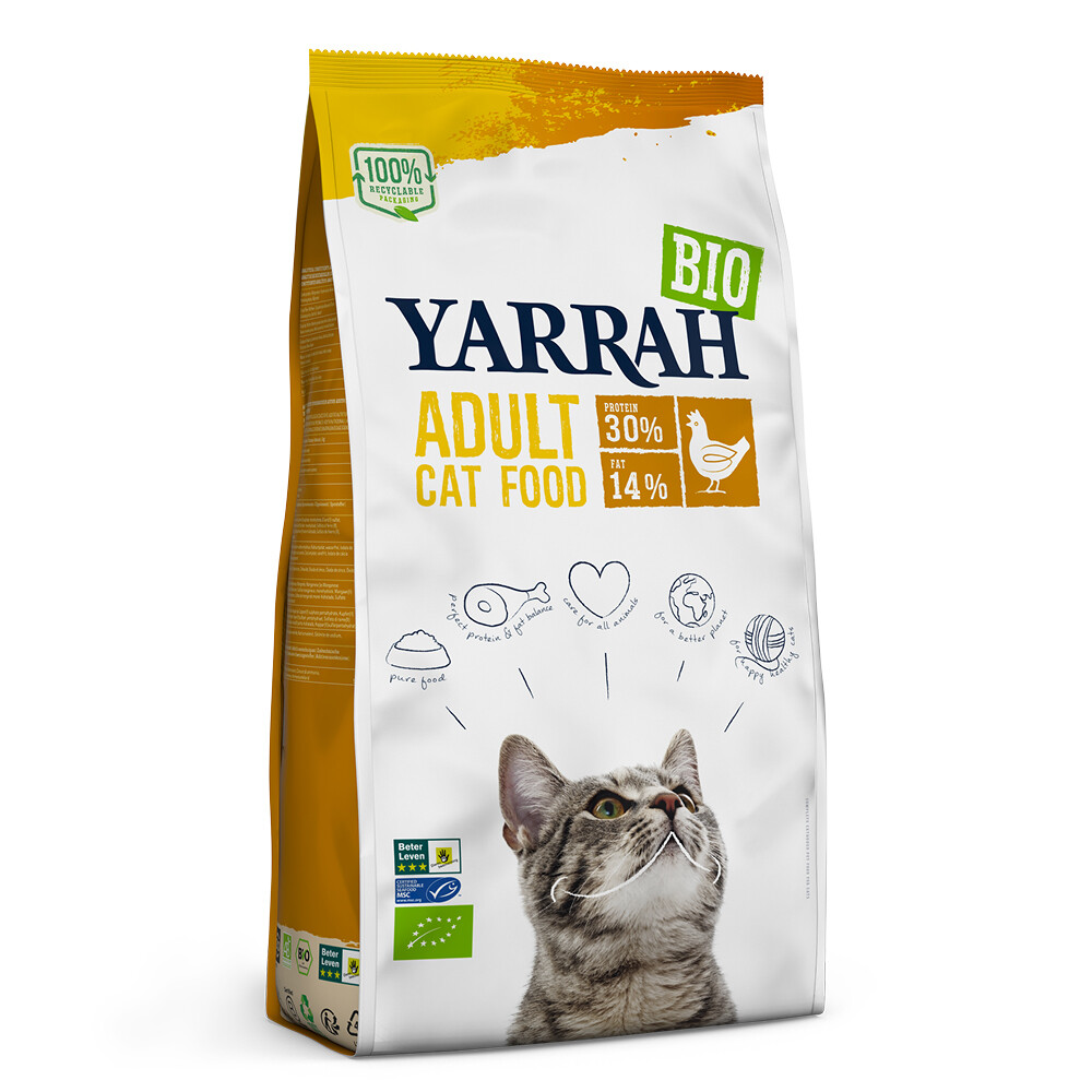 Yarrah Bio Kattenvoer Adult Kip2,4 kg