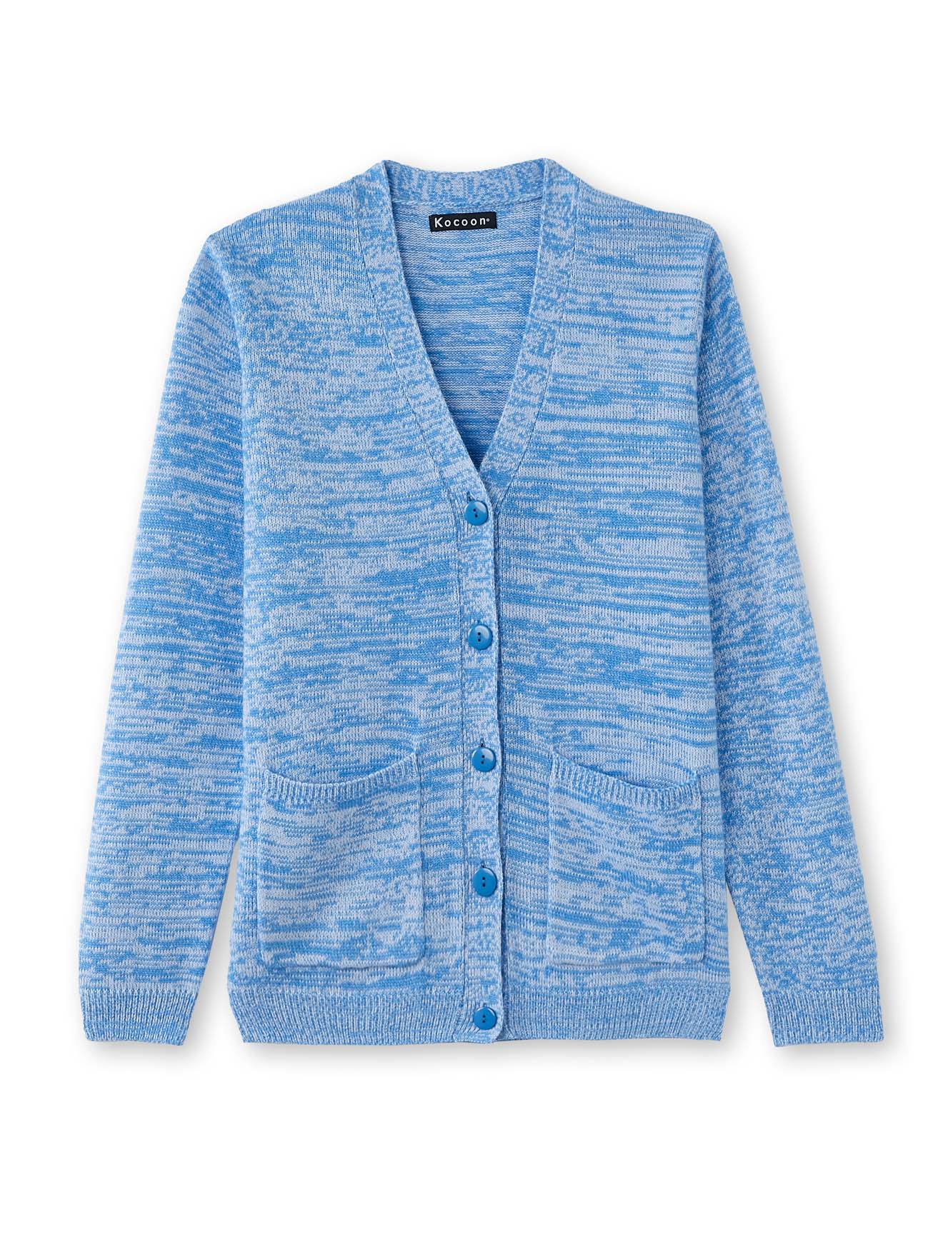 Gilet classique en maille chinée