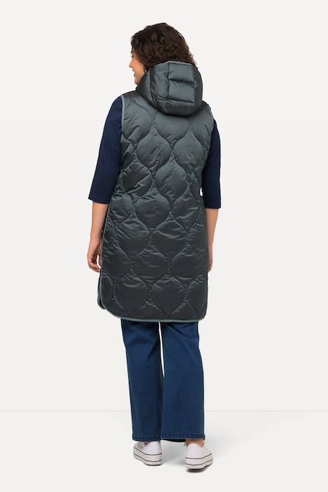 HYPRAR Long-Steppweste, wasserabweisend, 2-Wege-Zipper
