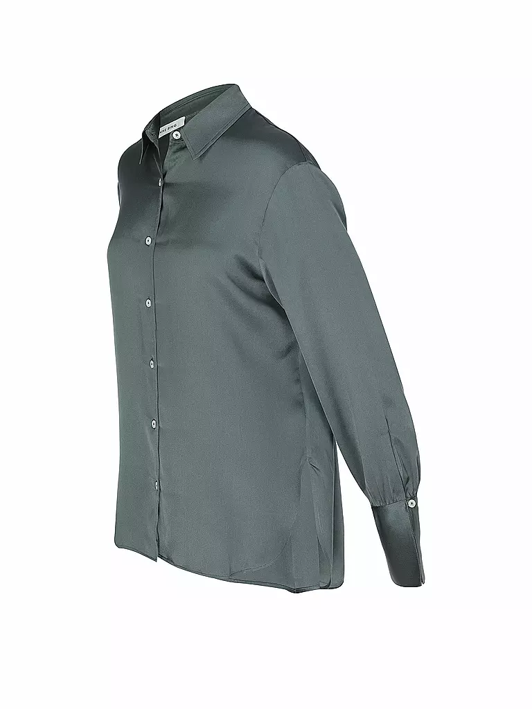 ANINE BING Seidenbluse MONICA dunkelgrün