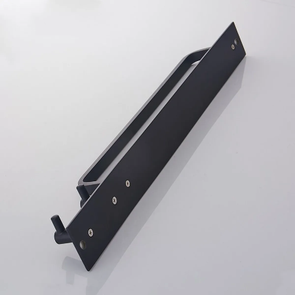 Porte-serviette mural aluminium Universal - Noir
