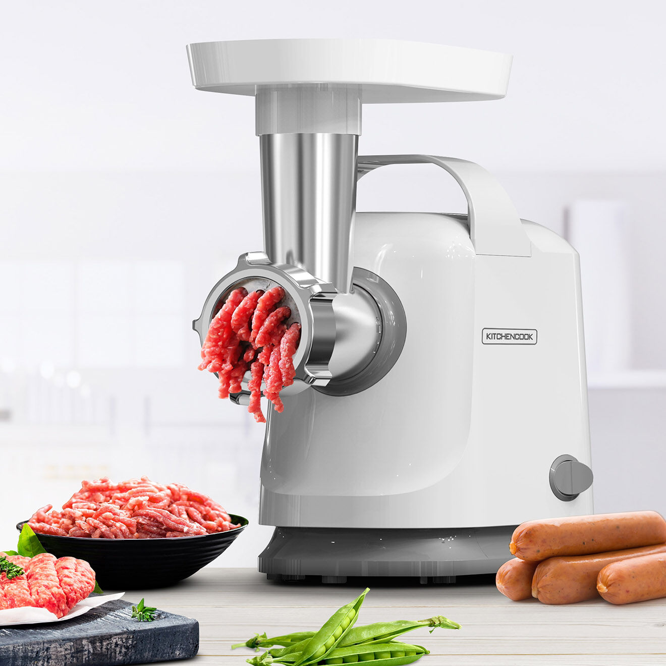Kitchencook Hachoir à viande électrique mg1000 gris
