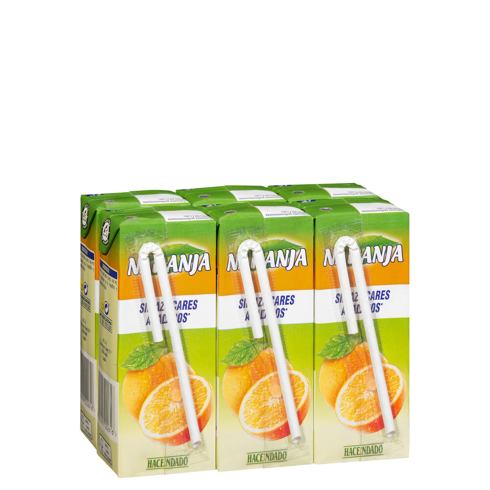 Boisson à l'orange Hacendado sans sucres ajoutés