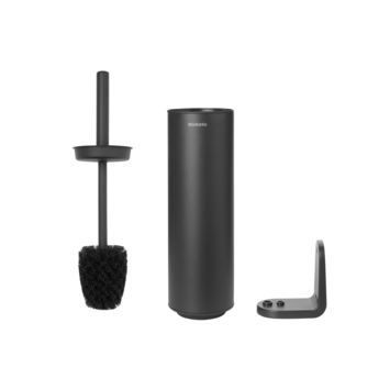 Brabantia MindSet WC Borstel met houder - Siliconen - Mineral Infinite Grey