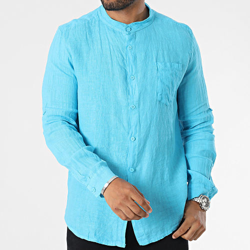 Chemise Manches Longues Bleu Clair