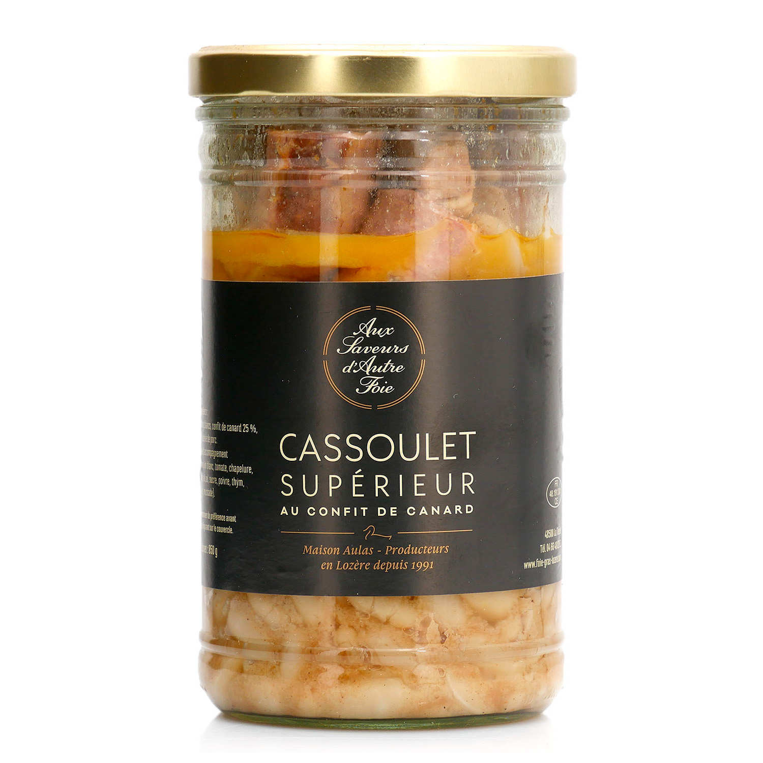 Cassoulet fermier au confit de canard - Maison Aulas