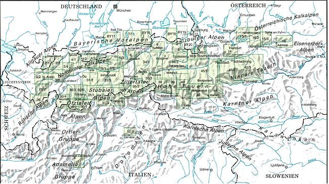 ALPENVEREIN - 30 4 OZTALER ALPEN NAUDERER 1 25 000