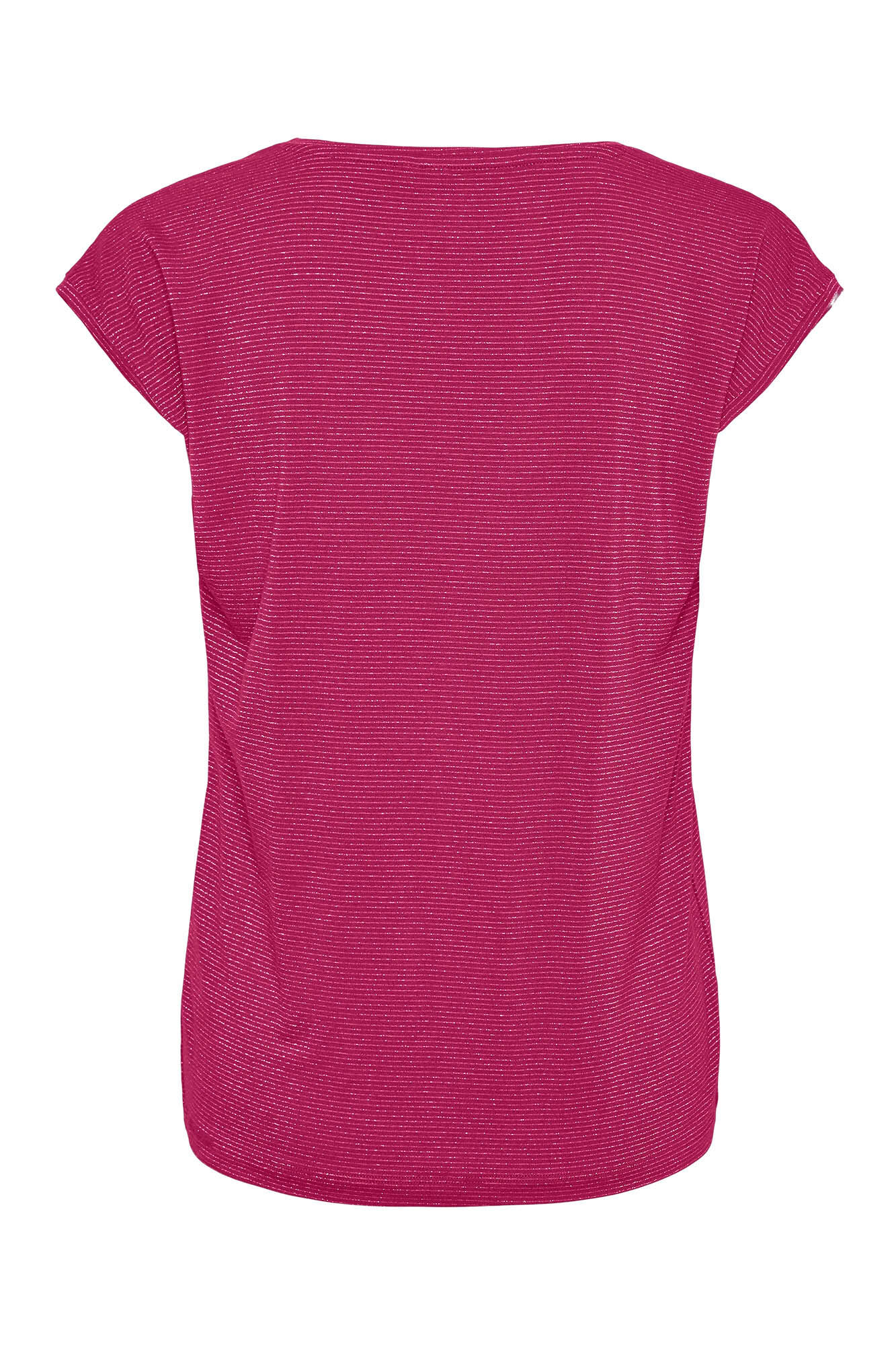Camiseta básica de manga curta com lurex