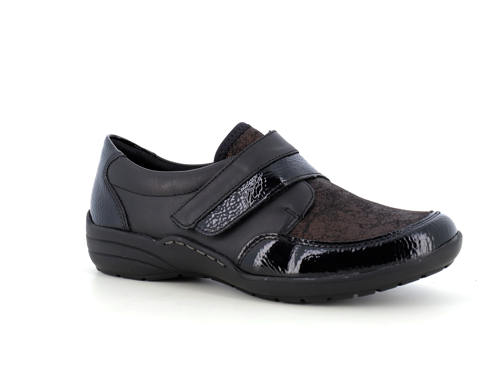 Remonte-R7600 Cuir Noir Bronze