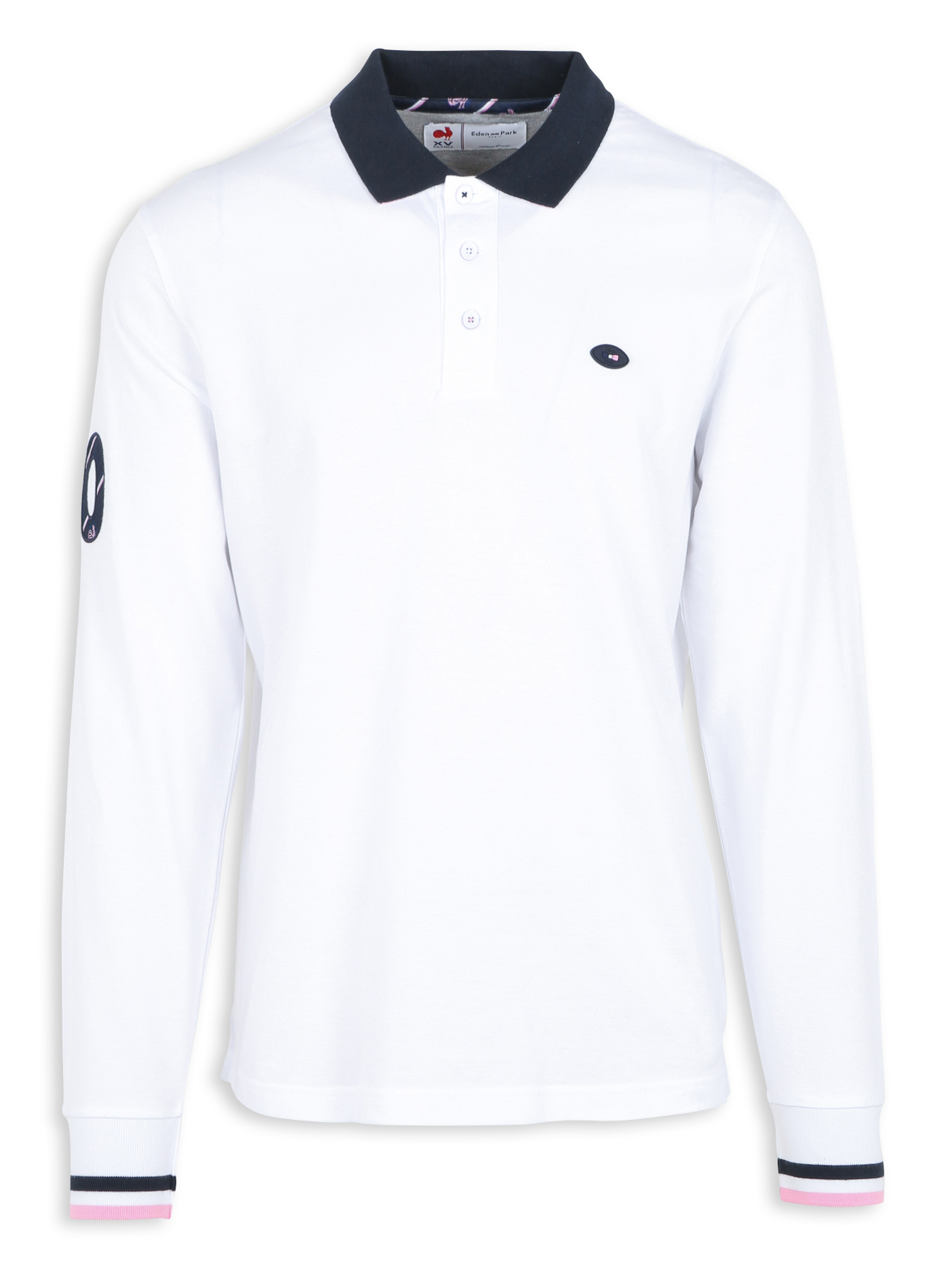 Polo droit en coton | Blanc