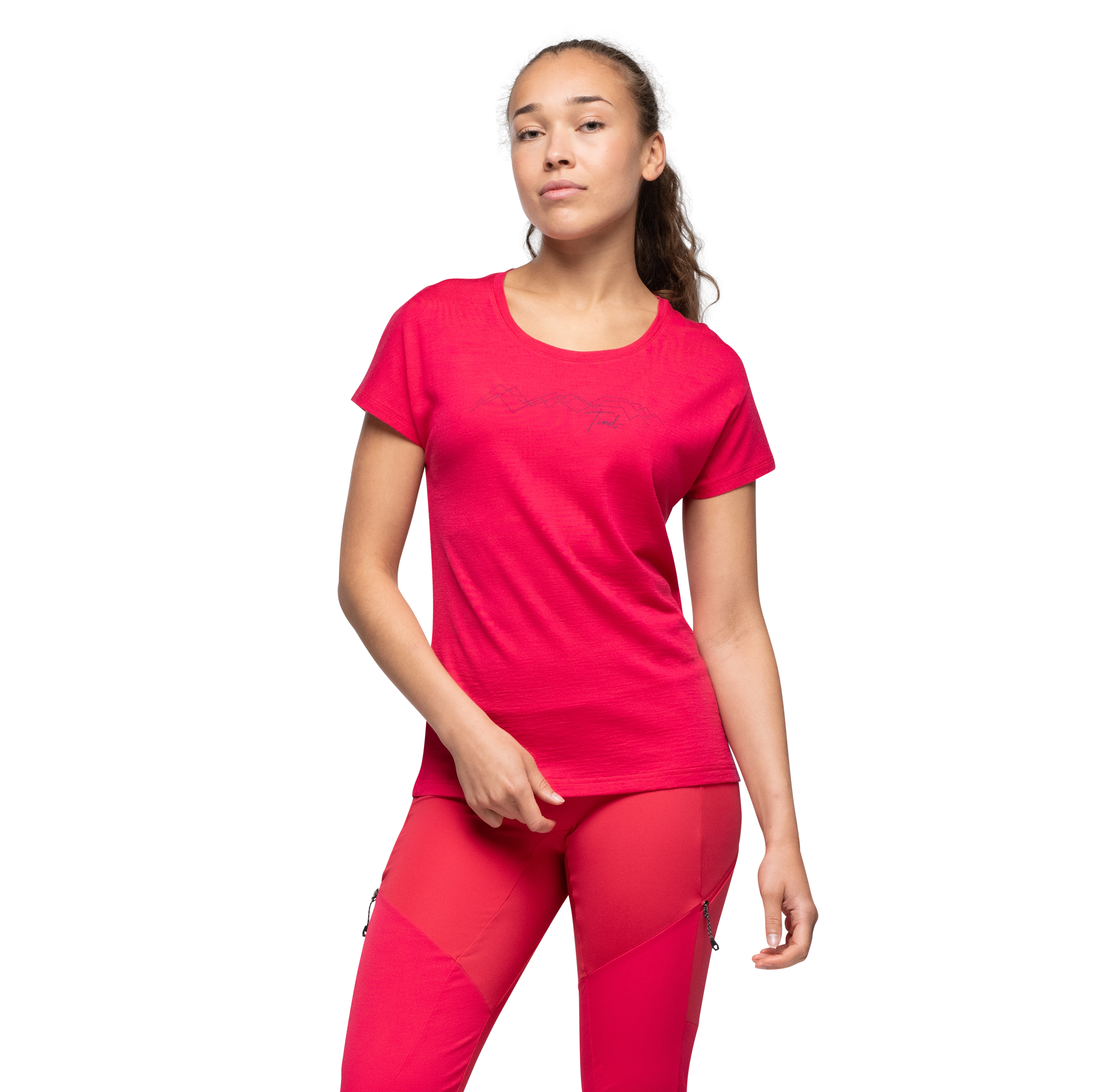 Tind Crux Merino Tee Women Alpine Rose