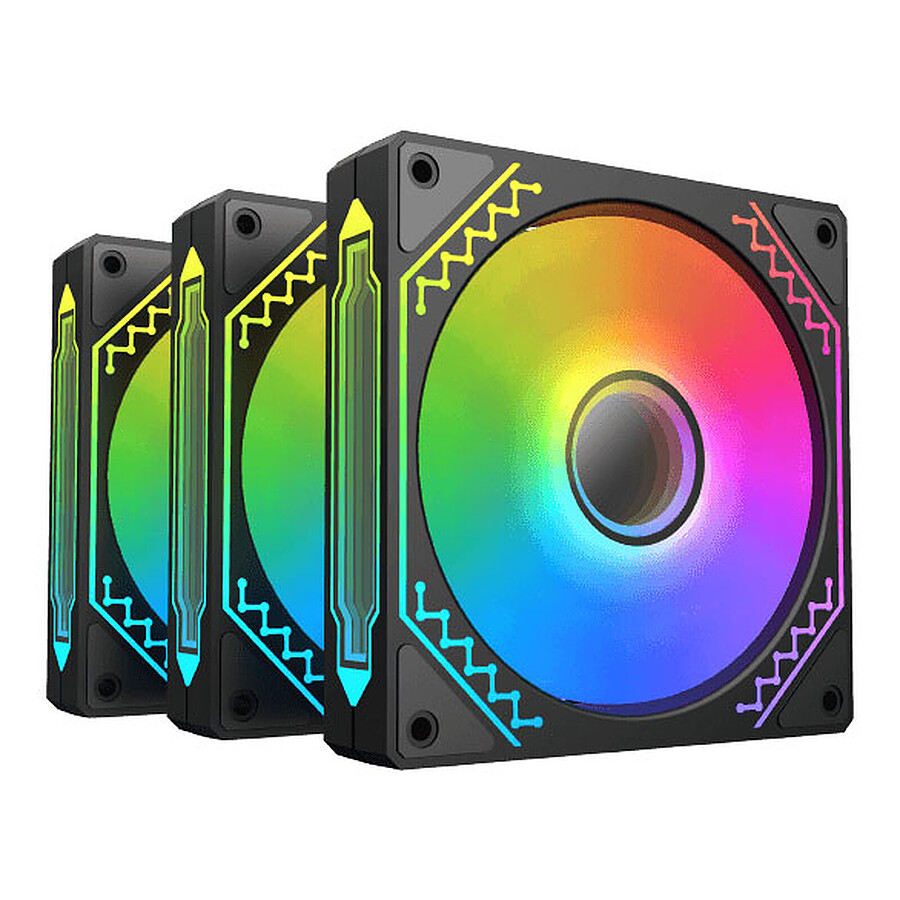 Xigmatek Starz Pro - Noir - Pack de 3 + Contrôleur