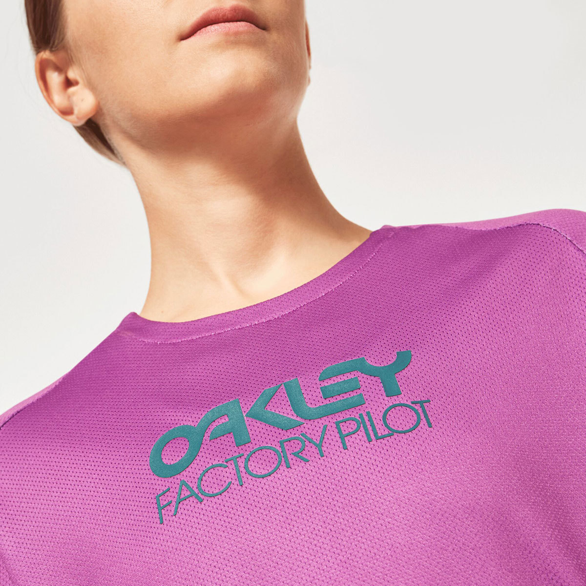 Oakley Factory Pilot II MTB Fietsshirt Lange Mouwen Paars Dames