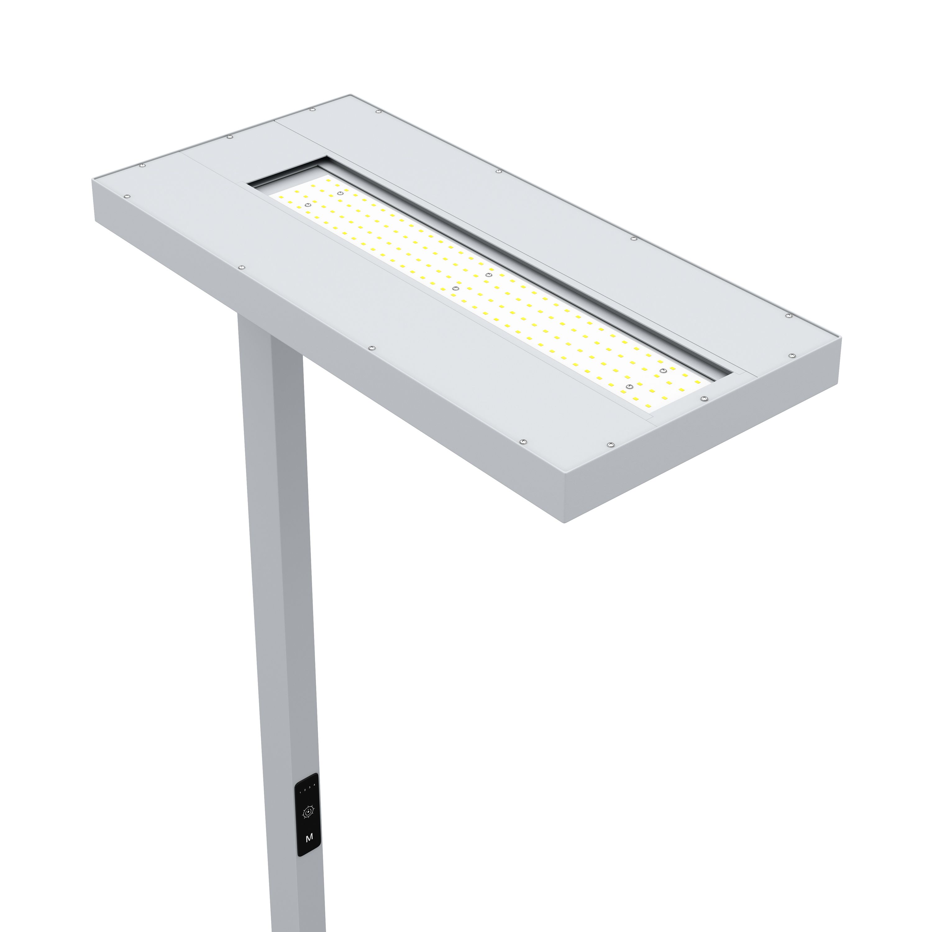 LED Stehlampe LANA dimmbar mit Bewegungsmelder silber