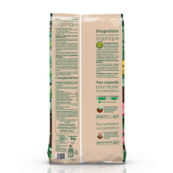 Amendement organique - sac de 8 kg