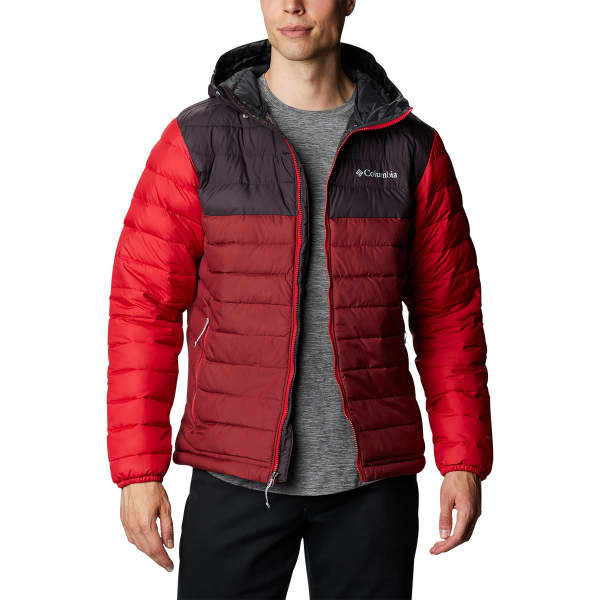 Doudoune randonnée COLUMBIA POWDER LITE HOODED JKT RED JASPER, DAR