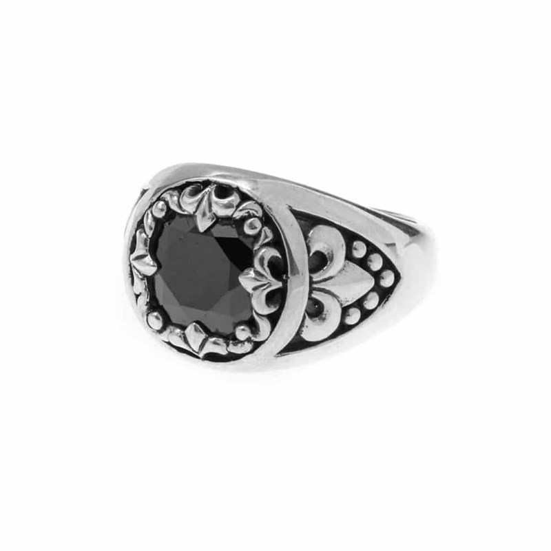 Bague Argent Union Sacrée Noire