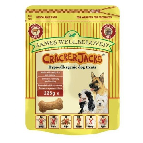 Petiscos hipoalergênicos de cordeiro para cães, sabor natural.