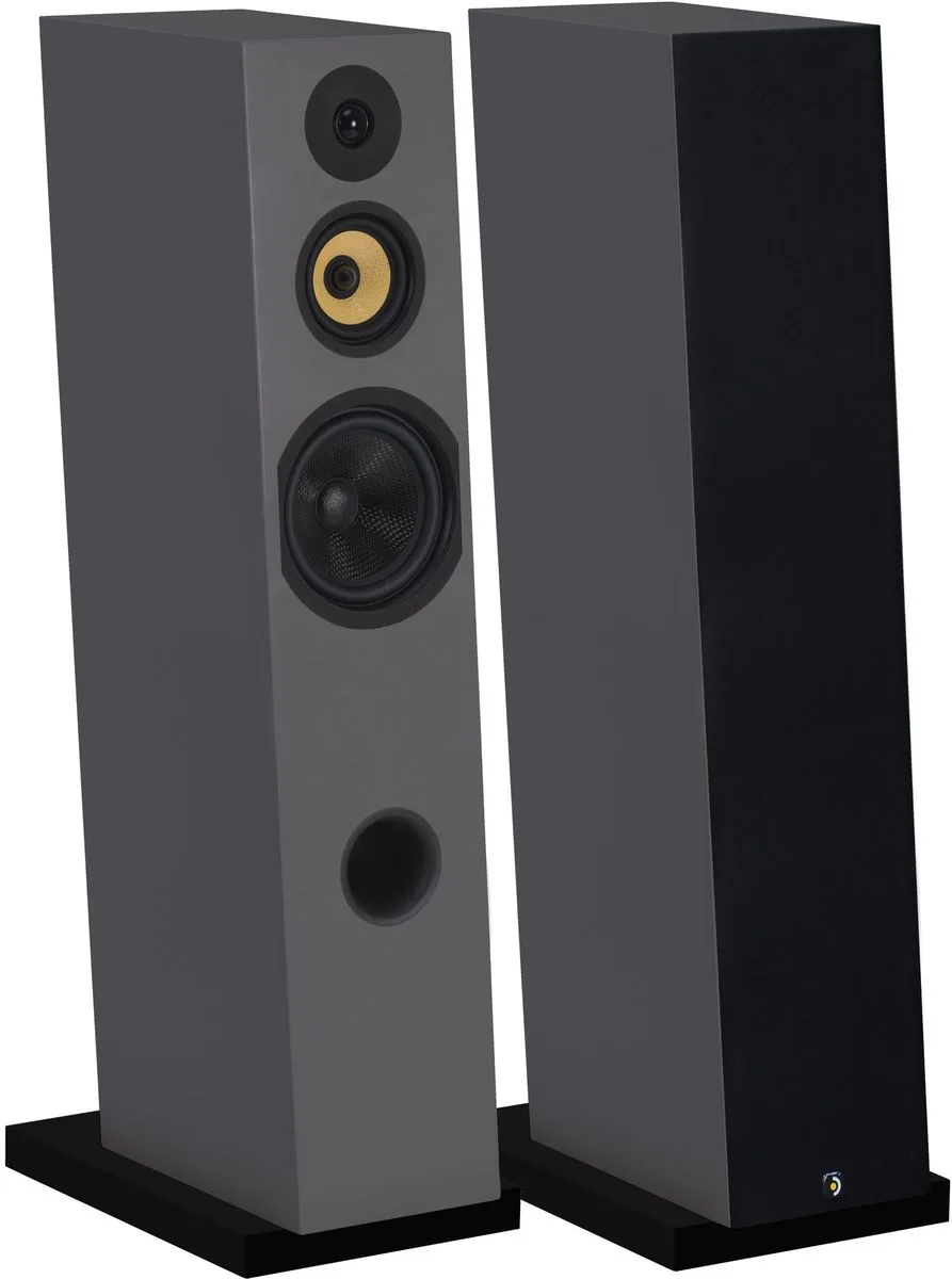 Davis Acoustics Courbet N°8 Gris satiné (la paire) Enceintes colonne