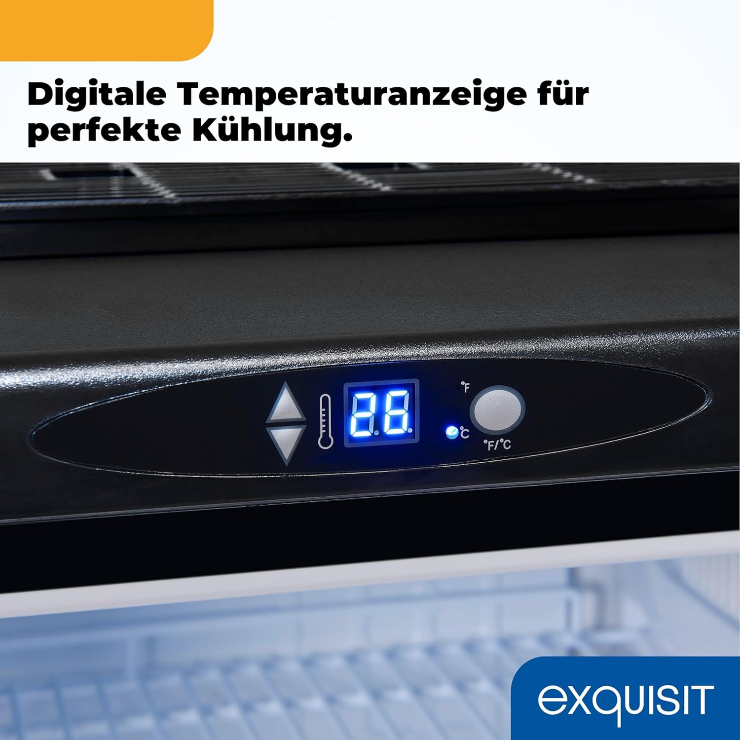 Exquisit Bierkühler, 163 Liter, mit Zapfvorrichtung, Gitterablagen, Türanschlag wechselbar, 89 cm Höhe, 42 dB, Display, BK160-HE-300G inox