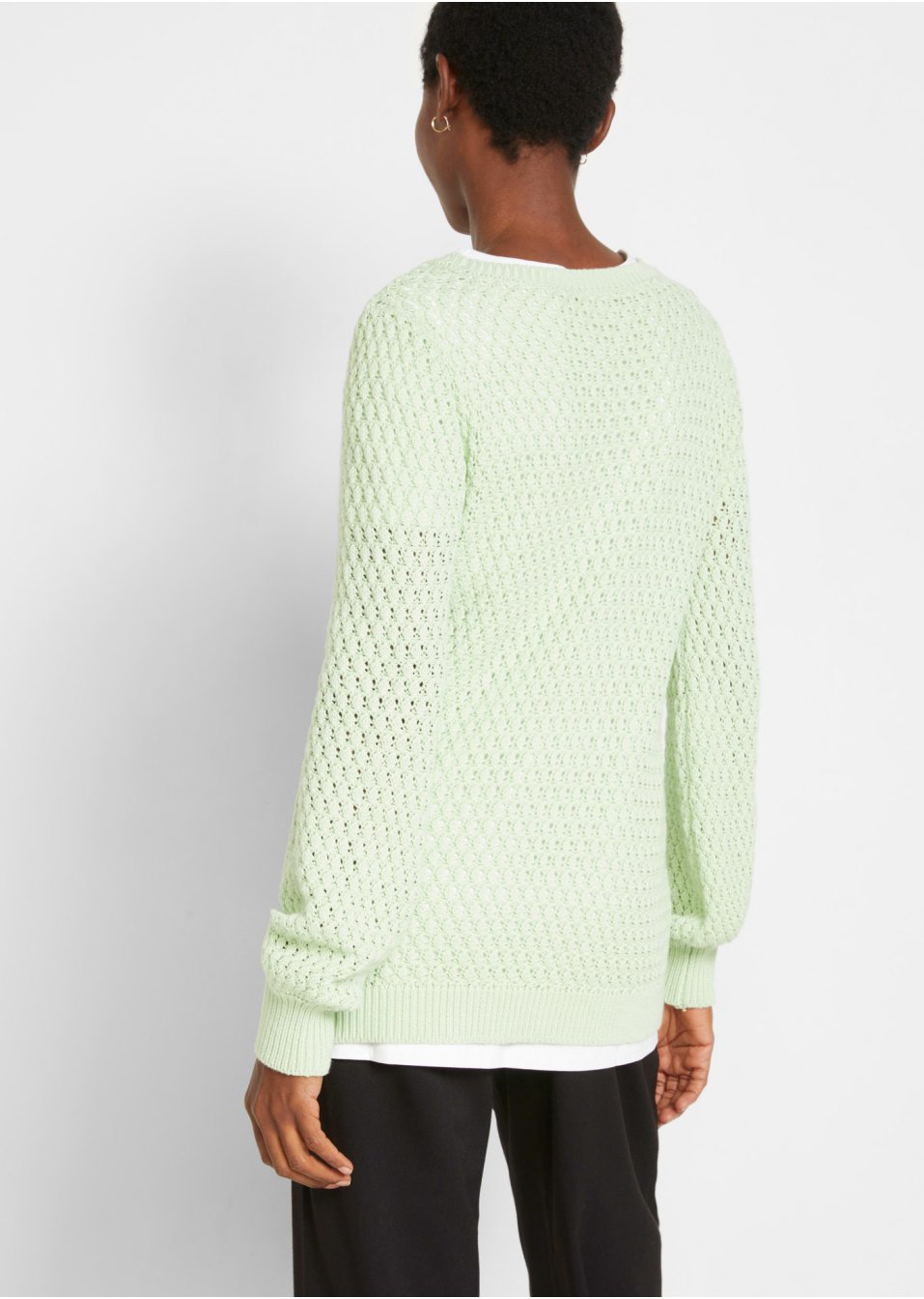 Pull à maille structurée