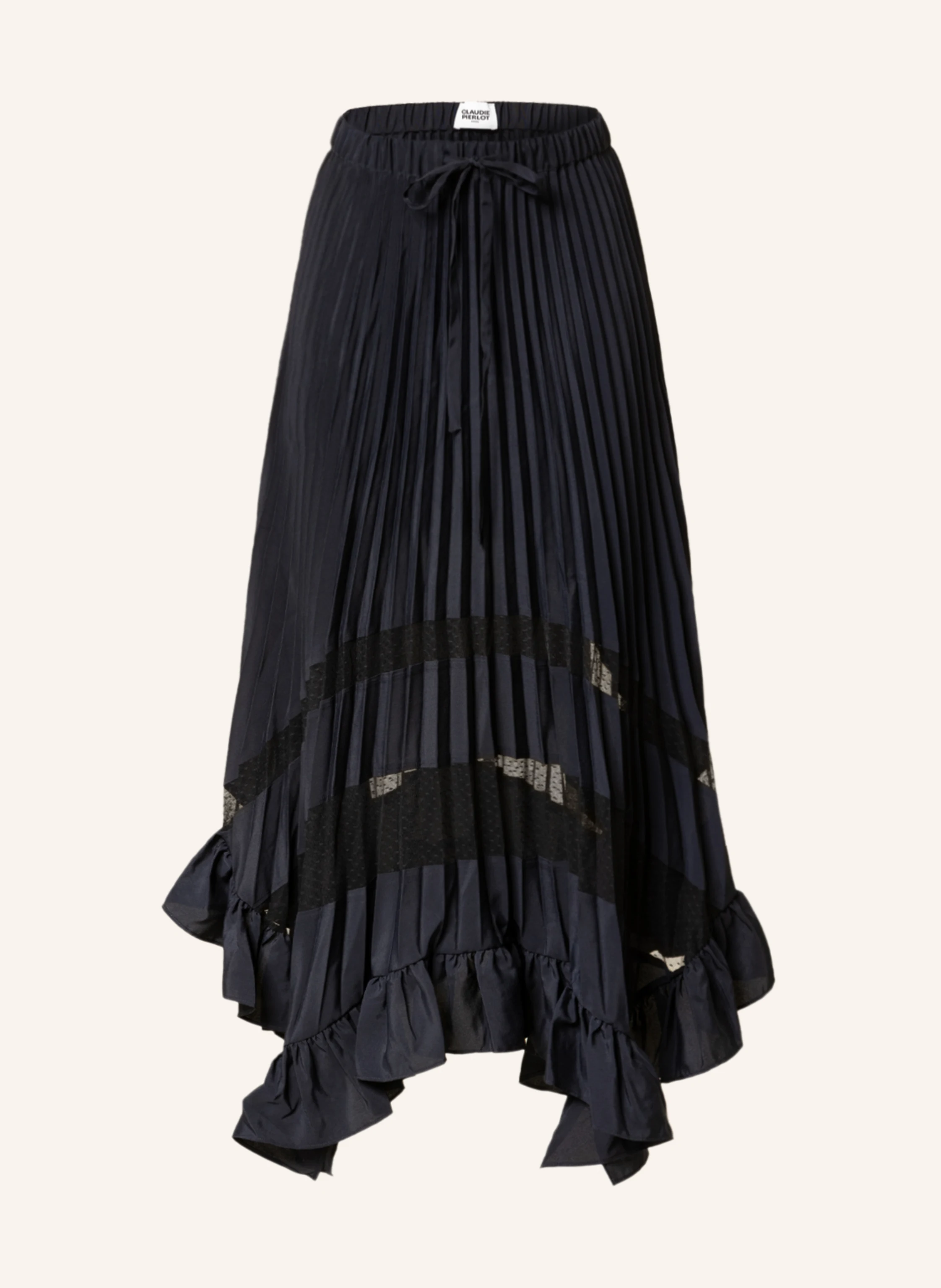 CLAUDIE PIERLOT Plisseerock mit Volants