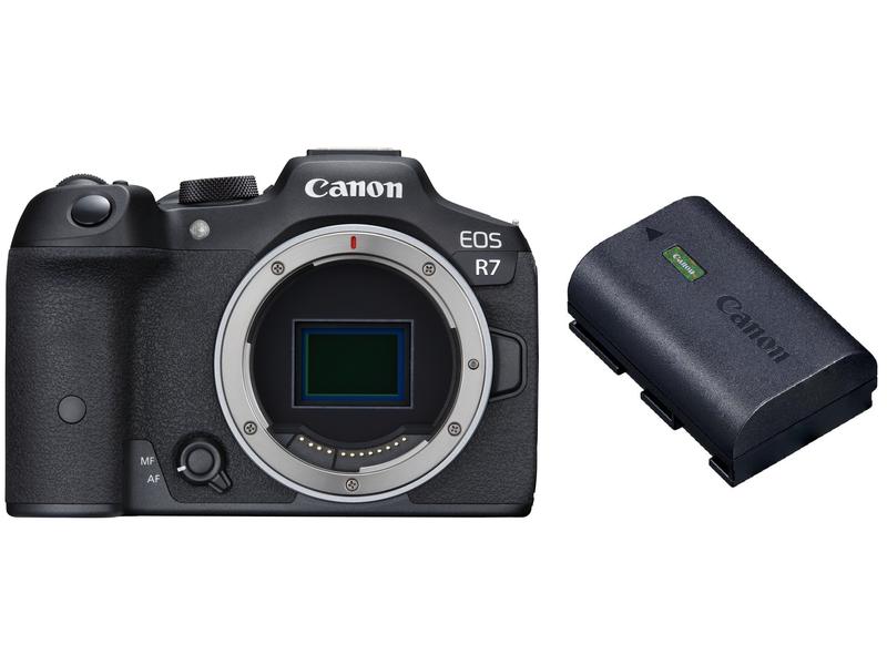 Canon Fotokamera EOS R7 Body LP-E6NH EOS R Technologie trifft auf APS-C Design mit dem leistungsstarken Canon Akku