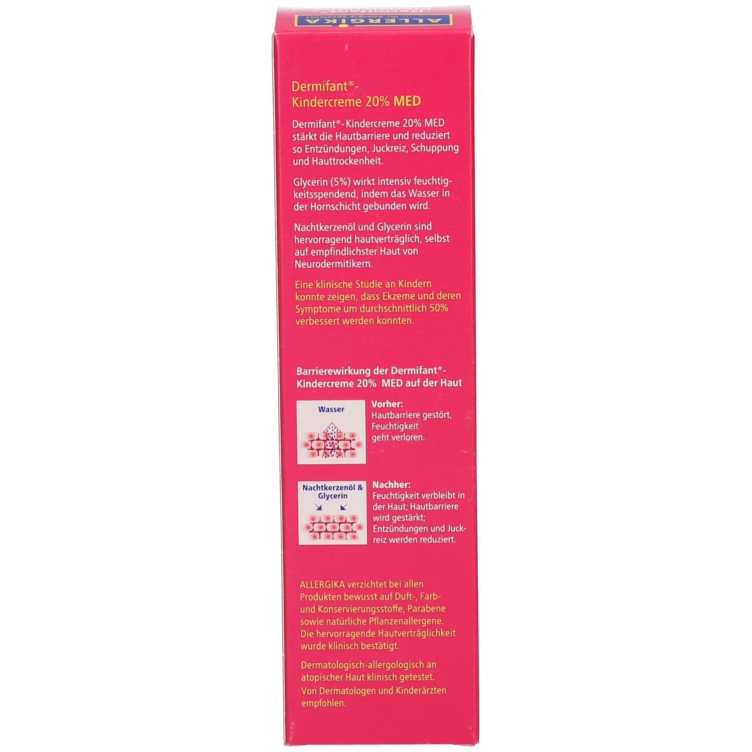 Dermifant® Kindercreme 20% MED - Kortisonfreie Behandlung trockener Ekzeme bei Kindern