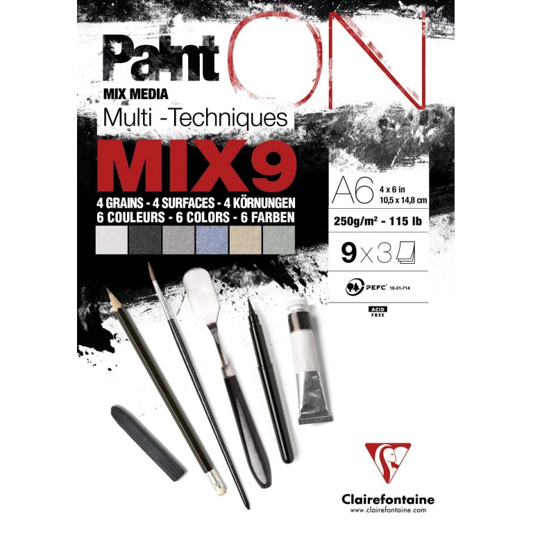 Clairefontaine Mixed Media Block Paint'ON Mix 9