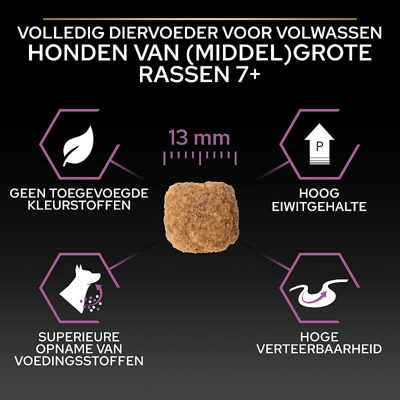 Purina Pro Plan Medium & Large Adult 7+ Age Defence Hondenvoer Kip 14 kg | 12824