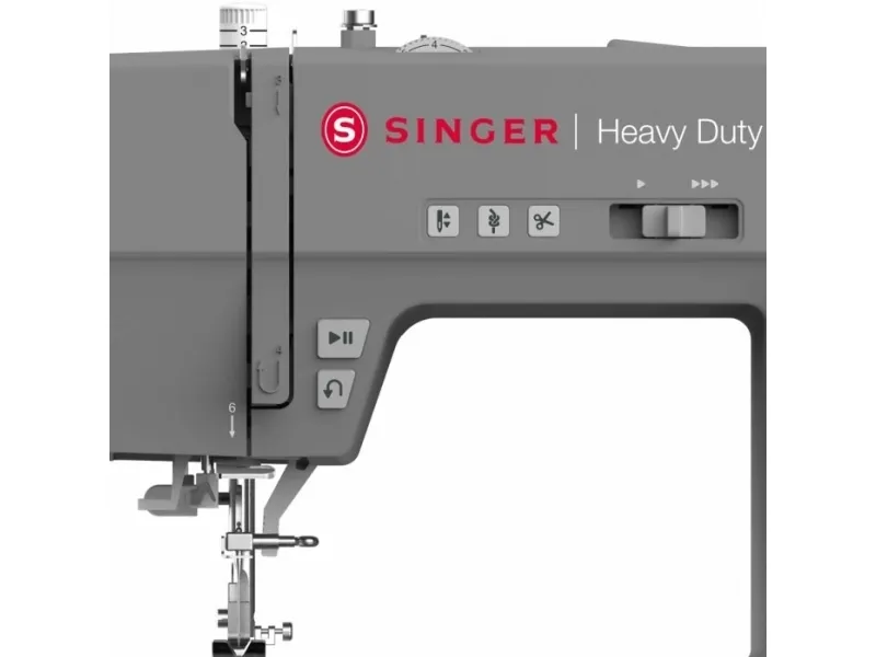 SINGER HD6805, Grå, Automatisk symaskine, Syning, Variabel, LCD, Knapper