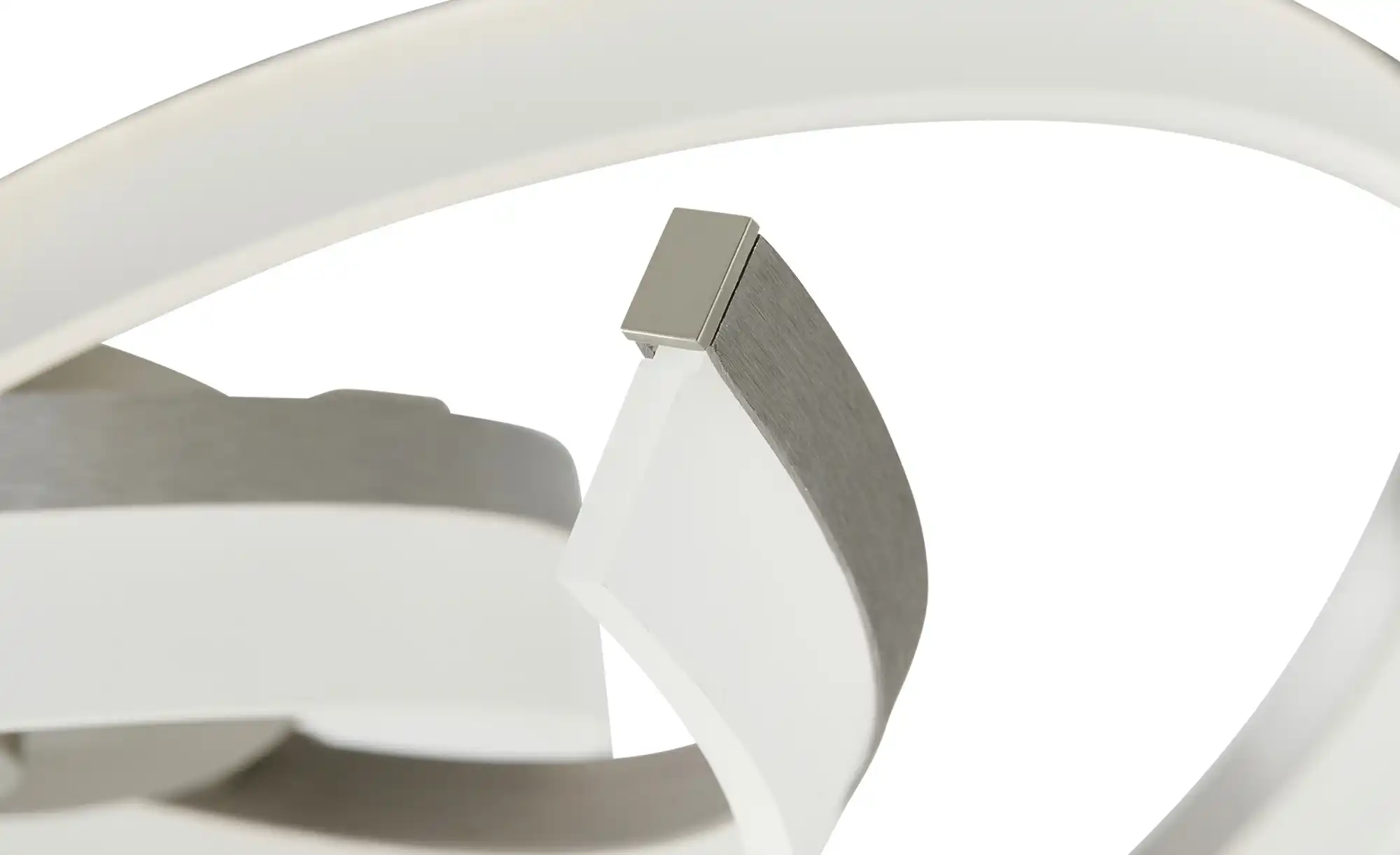 Fischer-Honsel LED-Deckenleuchte, Nickel matt mit Fernbedienung