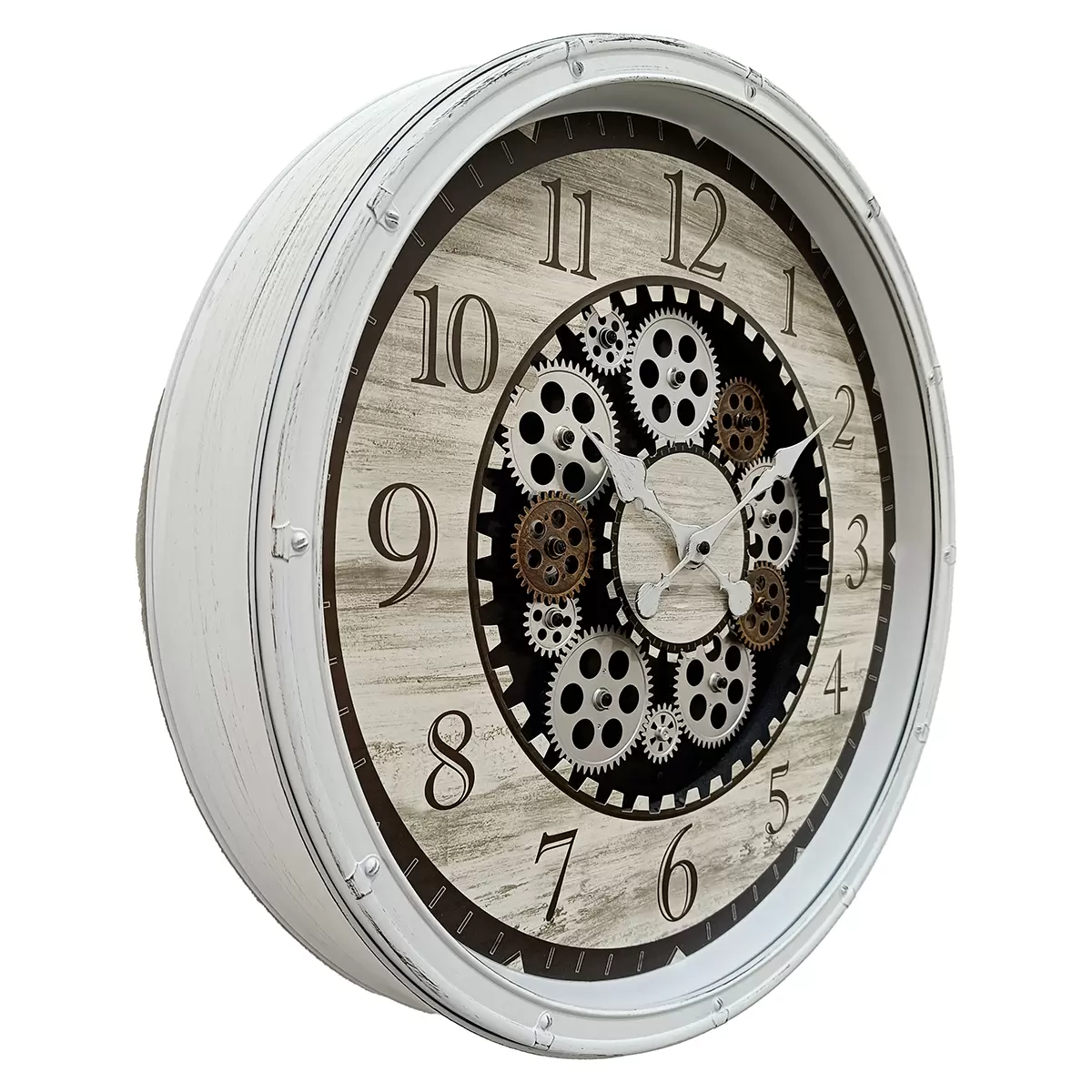 Wanduhr Landscape weiss