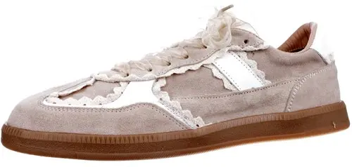 Babouche NALA-163 176 maat 43 veterschoen beige combi Calandschoen