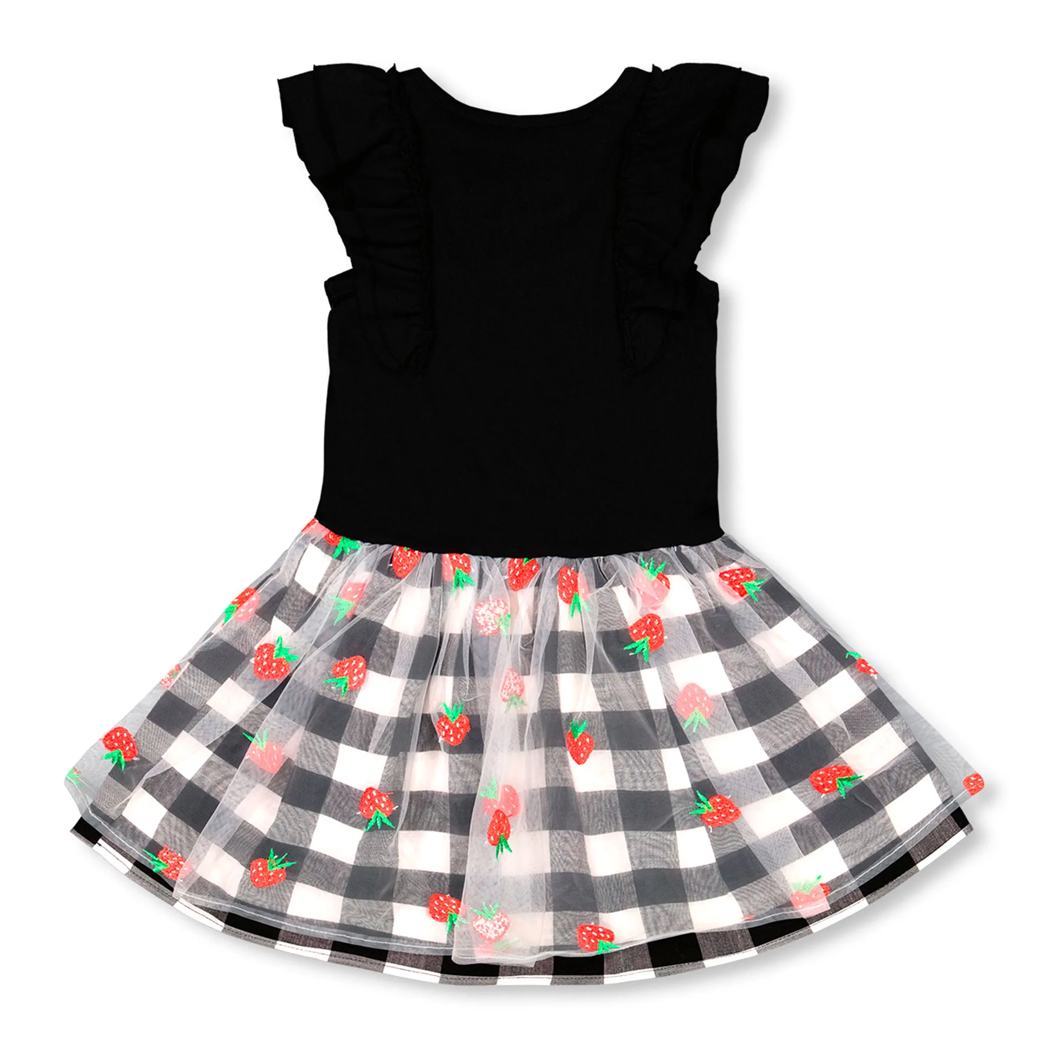 Deux par Deux Robe Fraise 3-6ans