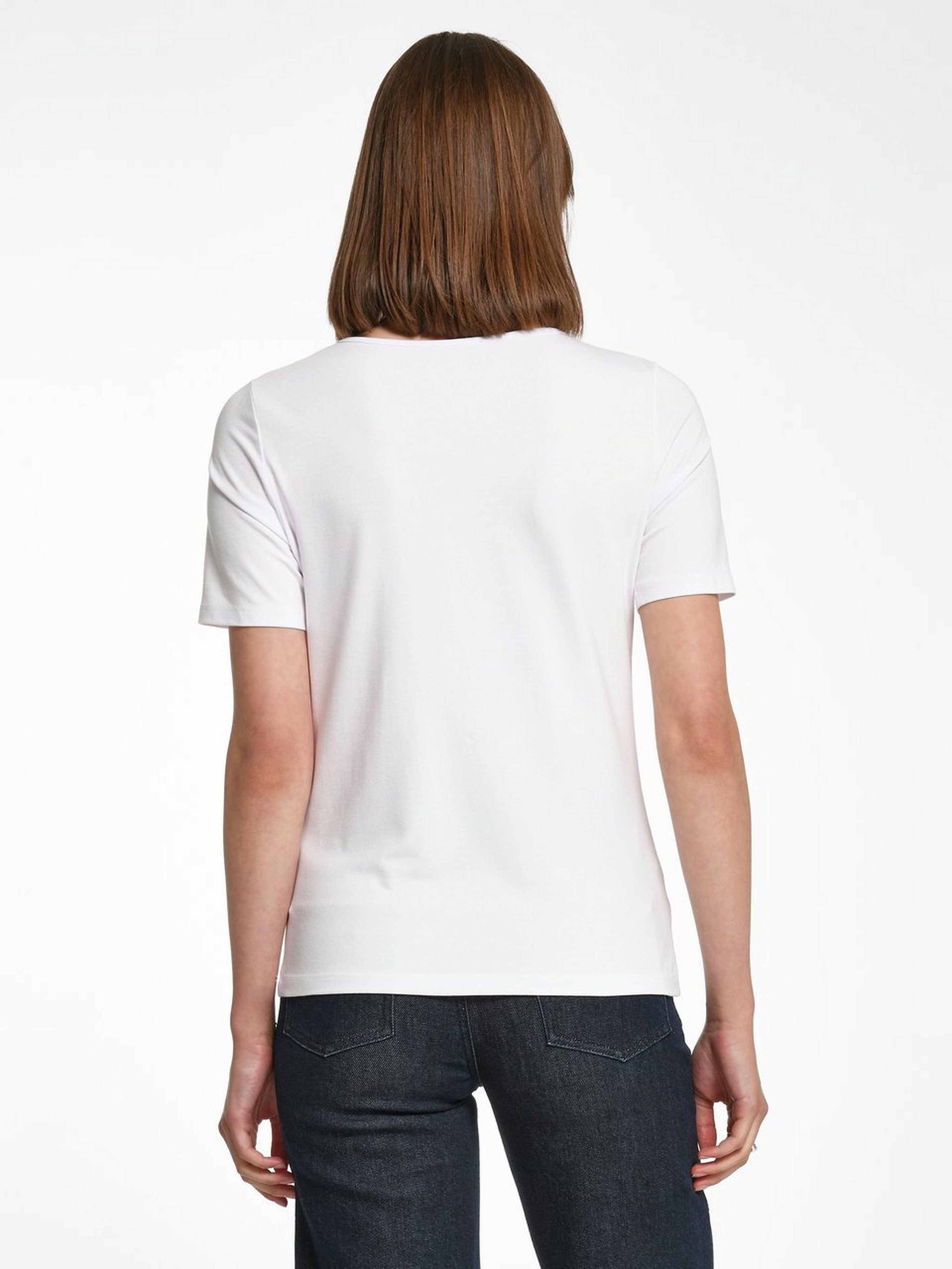 Rundhals-Shirt mit 1/2-Arm