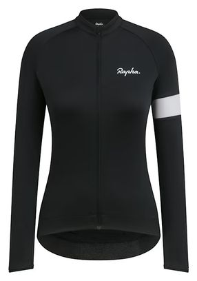 Maillot Manches Longues Rapha Core Noir / Blanc Femme