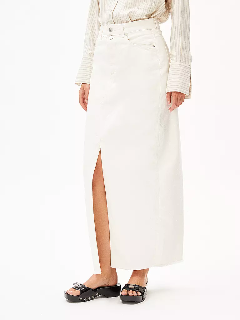 ARMEDANGELS Jeansrock KITAARI creme