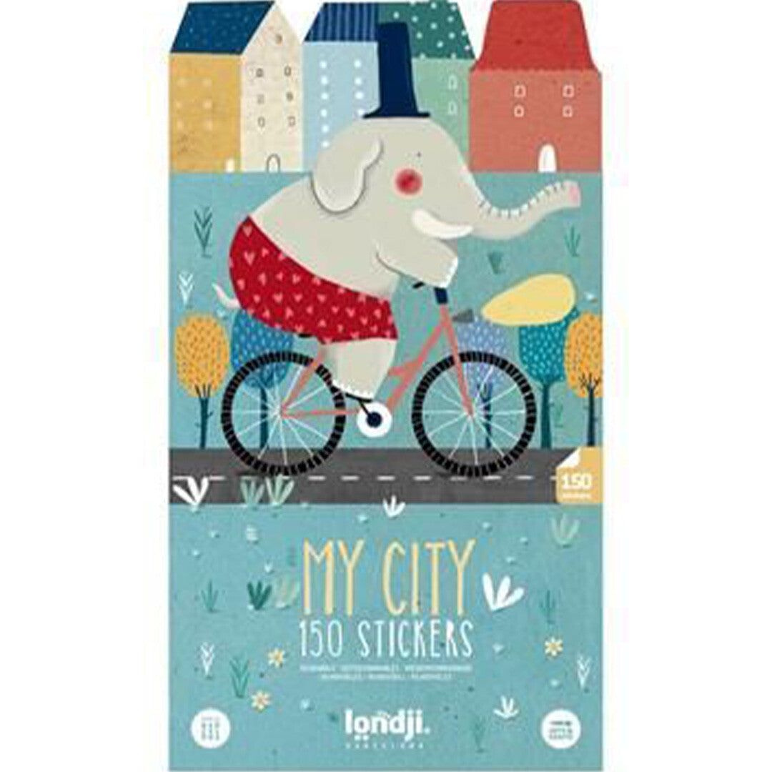 Londji herbruikbare stickers my city - 150st